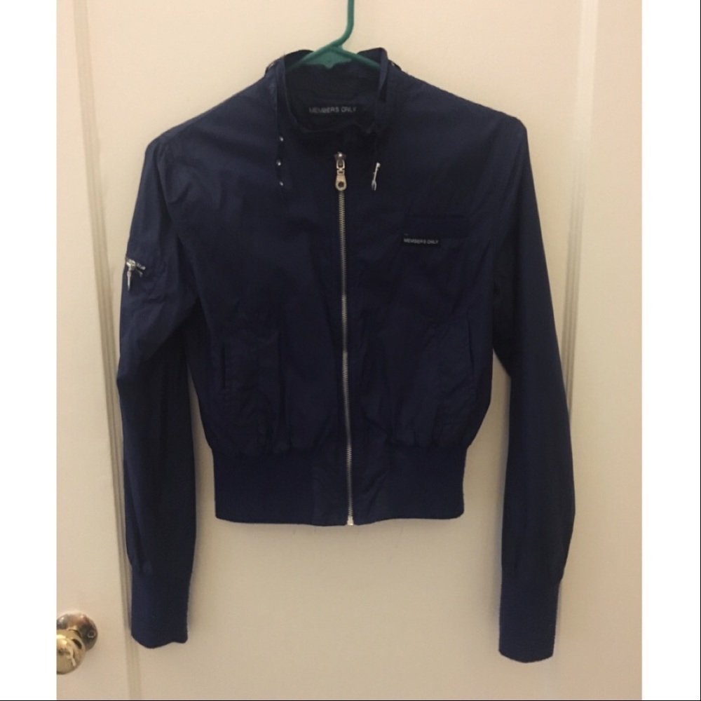 ❌SOLD!❌  Members Only Fitted Nylon Racer Jacket XS